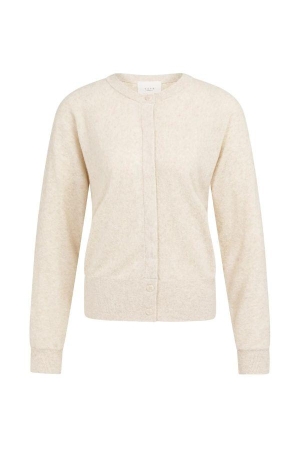 Yaya Towel knitted cardigan 990582 Creme beige melange