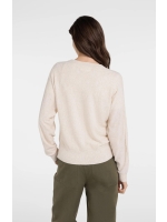 Yaya Towel knitted cardigan 990582 Creme beige melange