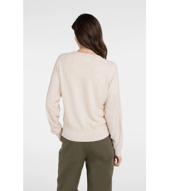 Yaya Towel knitted cardigan 990582 Creme beige melange