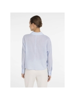 Yaya Batwing blouse with cut seams 99073 Light blue
