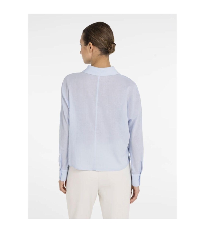 Yaya Batwing blouse with cut seams 99073 Light blue