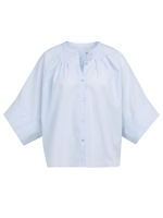 Yaya Batwing blouse with back pleat 99073 Light blue