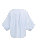Yaya Batwing blouse with back pleat 99073 Light blue