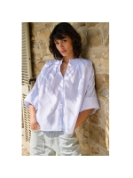 Yaya Batwing blouse with back pleat 99073 Light blue