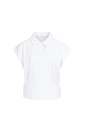 Yaya Jersey blouse with darts 00000 Pure white