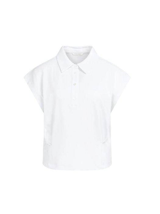 Yaya Jersey blouse with darts 00000 Pure white