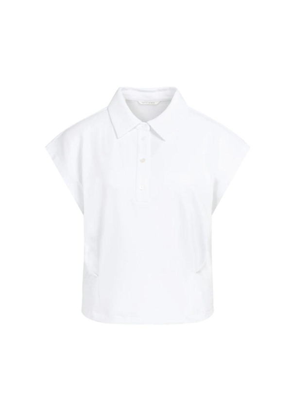 Yaya Jersey blouse with darts 00000 Pure white