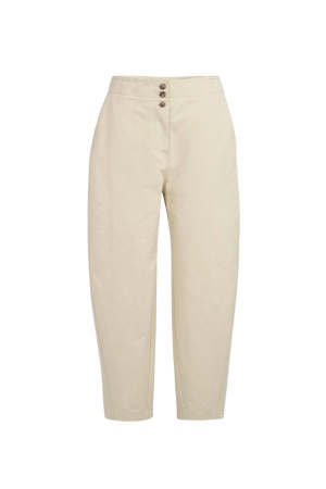 Yaya High waist barrel leg trousers 99072 Warm dust sand