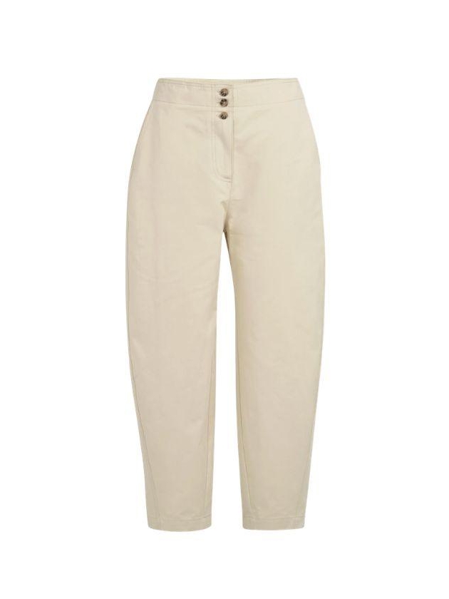 Yaya High waist barrel leg trousers 99072 Warm dust sand