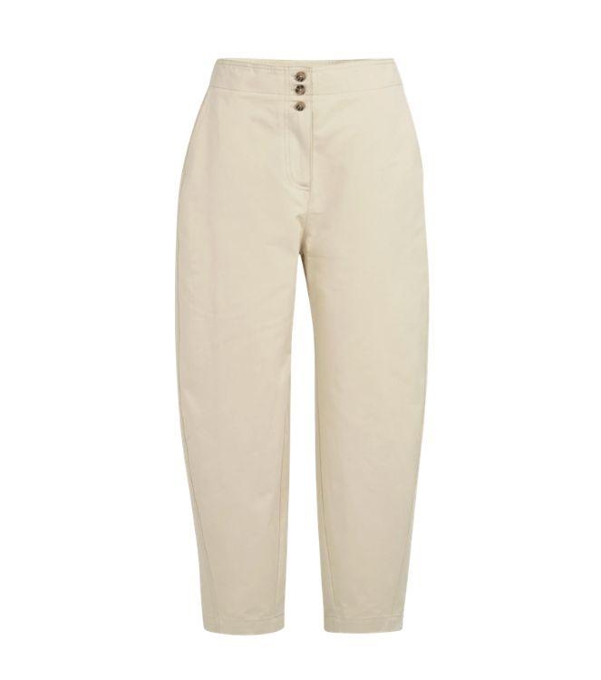 Yaya High waist barrel leg trousers 99072 Warm dust sand