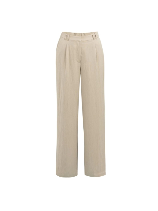 Yaya Woven wide leg trousers - L32 611404 Crockery brown