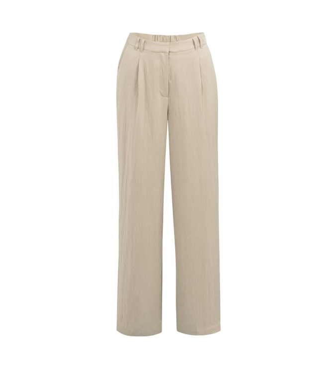 Yaya Woven wide leg trousers - L32 611404 Crockery brown