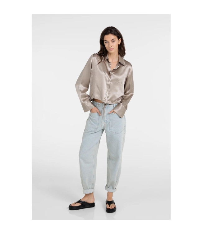 Yaya Colored worker denim w. cord 99060 Light denim