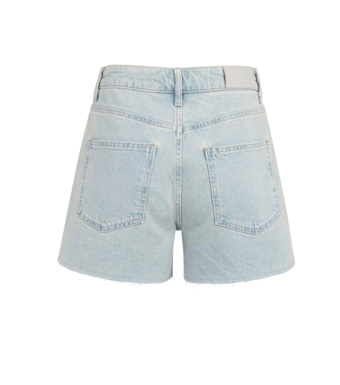Yaya Loose fit colored worker short 99060 Light denim