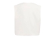 Yaya Sleeveless woven jacket with b 99064 Ivory white
