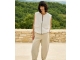 Yaya Sleeveless woven jacket with b 99064 Ivory white