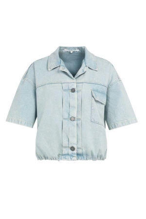 Yaya Colored worker denim jacket 99060 Light denim