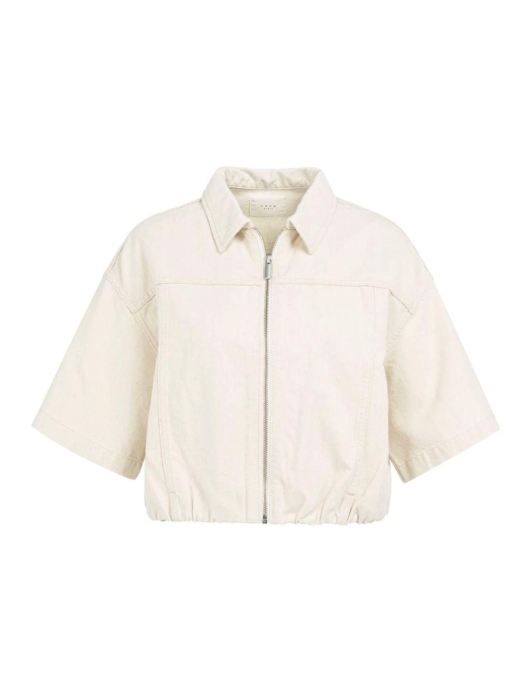 Yaya Denim look jacket 99067 Cloud creme white