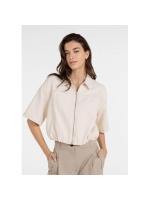 Yaya Denim look jacket 99067 Cloud creme white