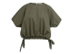 Yaya Boxy top with adjustable waist 99065 Army green