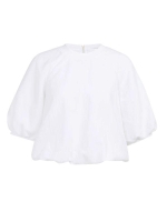 Yaya Woven balloon t-shirt 00000 Pure white
