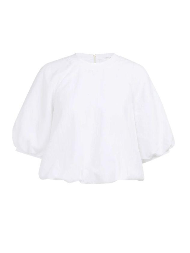 Yaya Woven balloon t-shirt 00000 Pure white