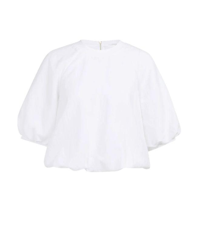 Yaya Woven balloon t-shirt 00000 Pure white