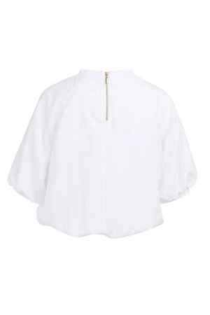 Yaya Woven balloon t-shirt 00000 Pure white