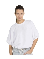 Yaya Woven balloon t-shirt 00000 Pure white