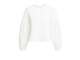Yaya Top with embroidered sleeve 99066 Snowfade white