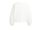 Yaya Top with embroidered sleeve 99066 Snowfade white