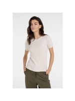 Yaya T-shirt with mesh edge 99058 Creme beige