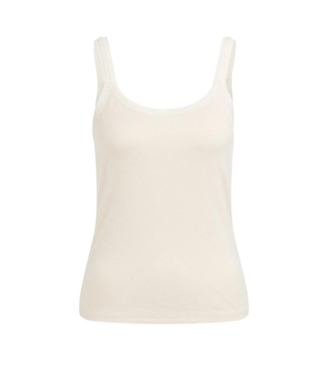 Yaya Singlet with mesh edge 99058 Creme beige