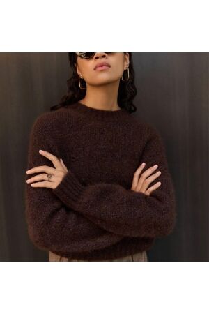 By-Bar Amsterdam Sonny sparkle pullover Dark brown