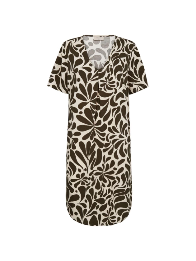 Freequent FQFLOI-DRESS Moonbeam w. Coffee Bean