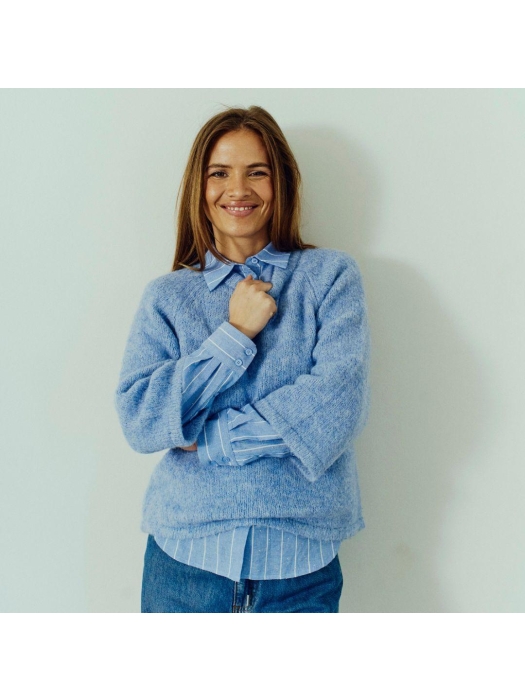 Freequent FQGRSLULU-PULLOVER Vista Blue Melange