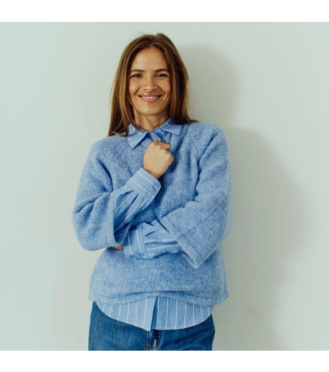 Freequent FQGRSLULU-PULLOVER Vista Blue Melange