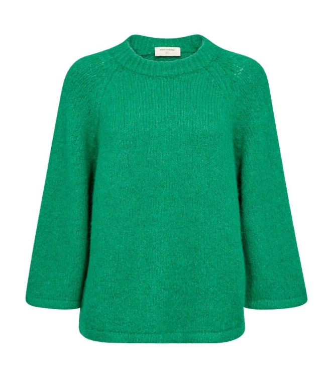 Freequent FQGRSLULU-PULLOVER Bright Green Melange