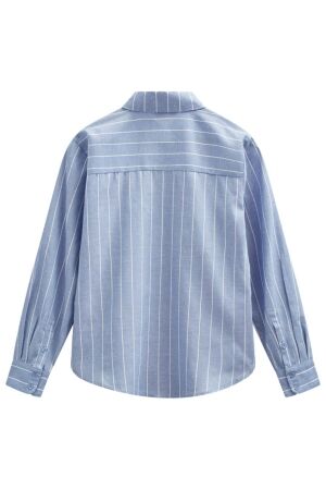 Freequent FQSOLLY-SHIRT Vista Blue w. Star Off-White