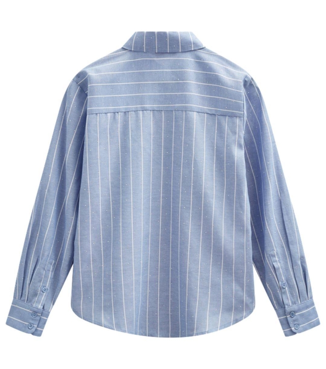Freequent FQSOLLY-SHIRT Vista Blue w. Star Off-White