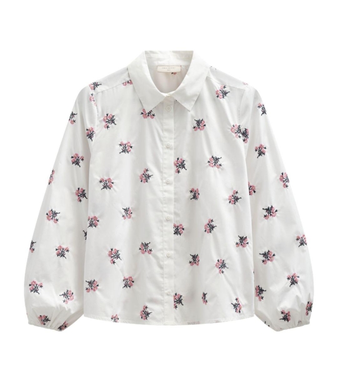 Freequent FQLEILA-BLOUSE Star Off-White w. Wild Orchid