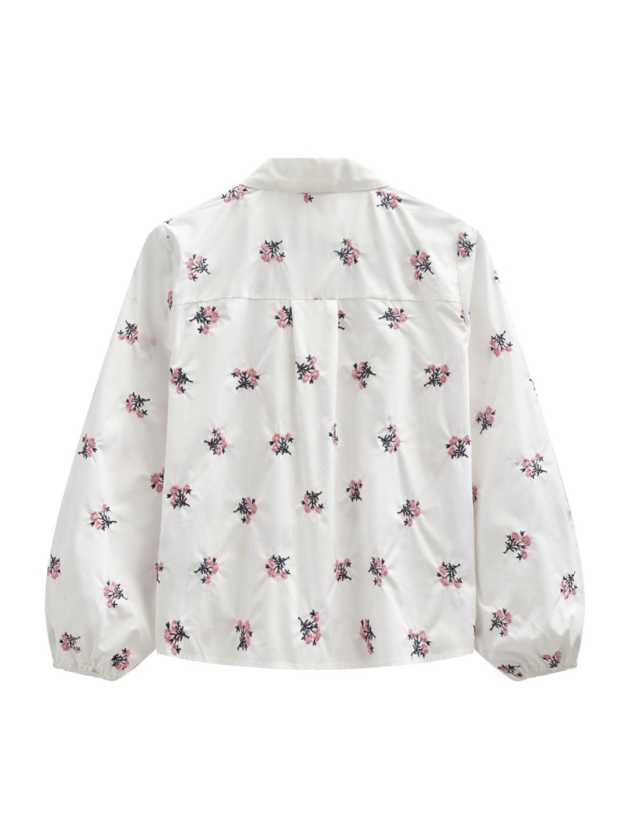 Freequent FQLEILA-BLOUSE Star Off-White w. Wild Orchid
