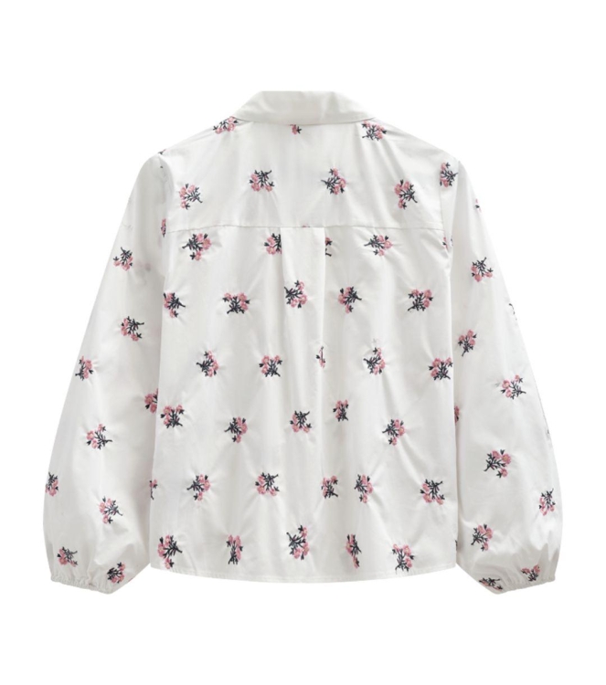 Freequent FQLEILA-BLOUSE Star Off-White w. Wild Orchid