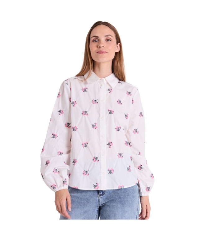 Freequent FQLEILA-BLOUSE Star Off-White w. Wild Orchid