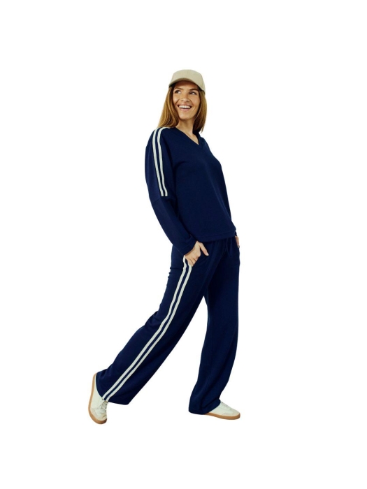 Freequent FQLUCINDA-PANTS Navy Blazer w. Star Off-white