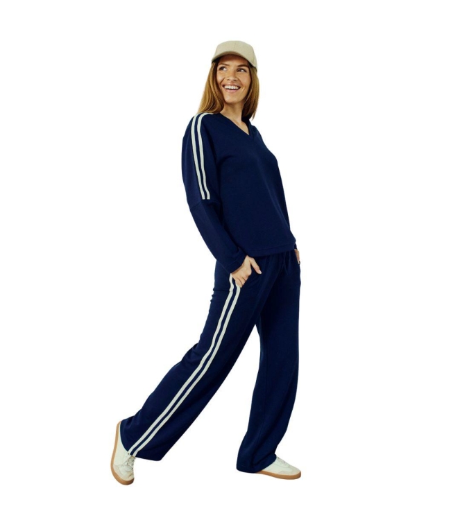 Freequent FQLUCINDA-PANTS Navy Blazer w. Star Off-white