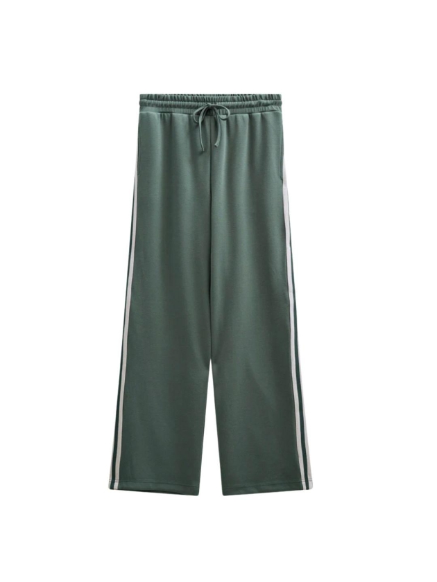Freequent FQLUCINDA-PANTS Dark Forest w. Star Off-White