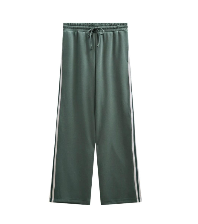 Freequent FQLUCINDA-PANTS Dark Forest w. Star Off-White