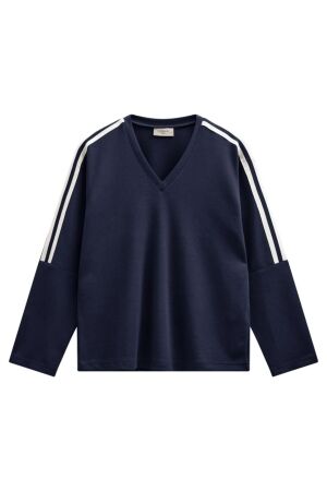 Freequent FQLUCINDA-PULLOVER Navy Blazer w. Star Off-white