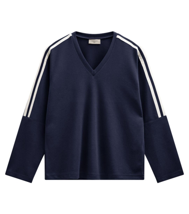Freequent FQLUCINDA-PULLOVER Navy Blazer w. Star Off-white